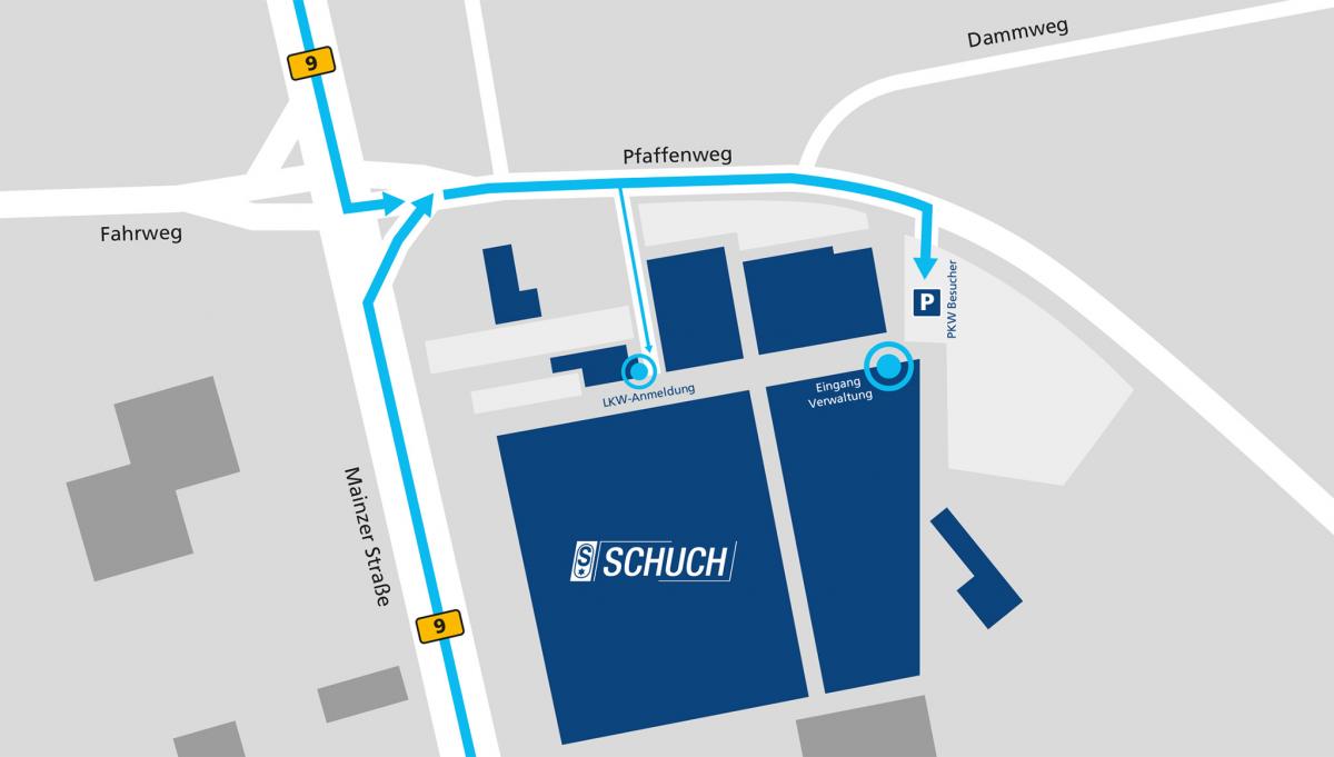 SCHUCH Anfahrtsbeschreibung